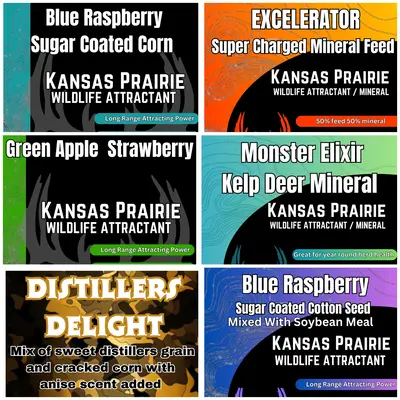 6 Pack of deer attractant and mineral Everything you need to get a mineral site or attraction site going