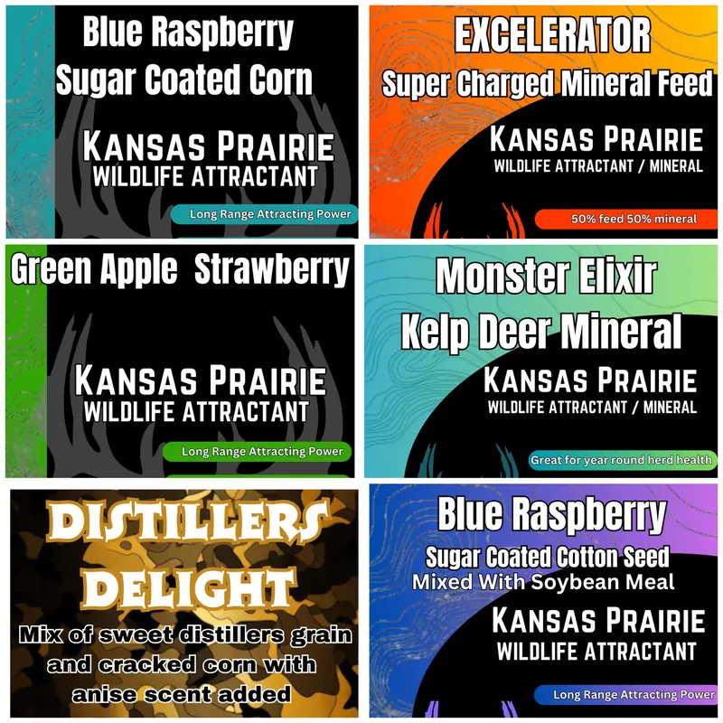6 Pack of deer attractant and mineral Everything you need to get a mineral site or attraction site going