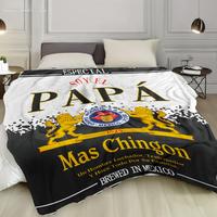 Featuring A 'Soy El Papa' Design, This Comfortable Flannel Dad Blanket Is Soft, Warm, And Cozy, Making It The Perfect Father'...