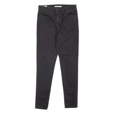 LEVI'S 720 High Rise BIG E Womens Jeans Black Slim Skinny W29 L28