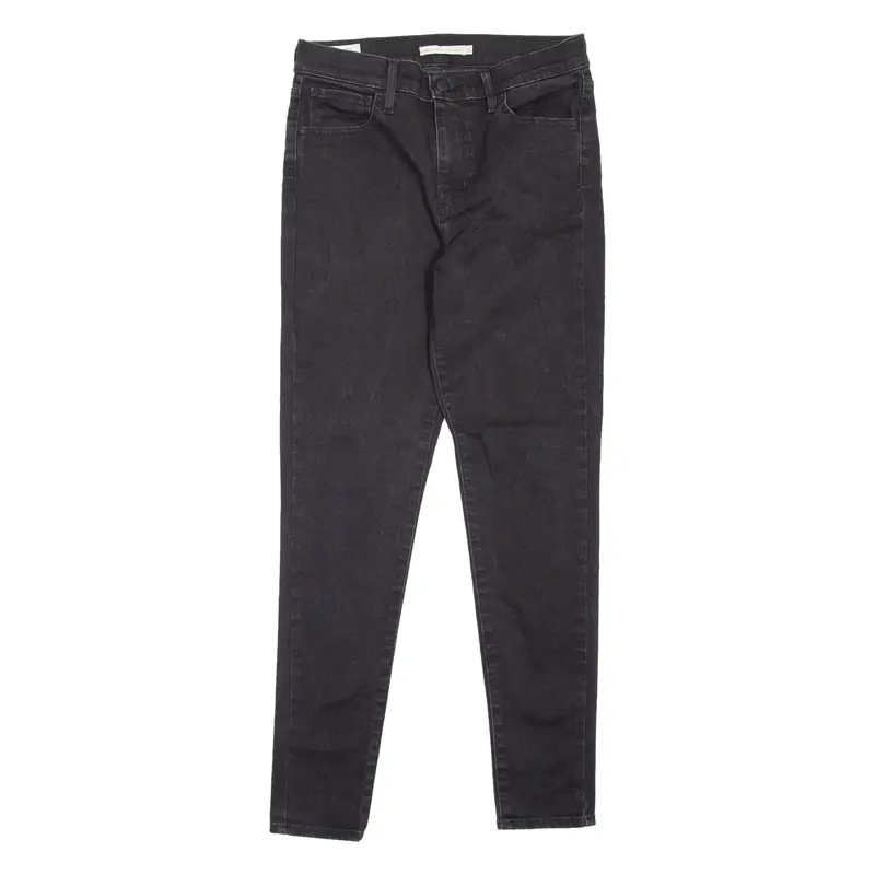 LEVI'S 720 High Rise BIG E Womens Jeans Black Slim Skinny W29 L28