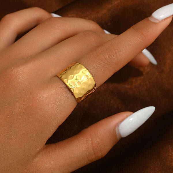 Fashionable Brass Open Cuff Ring