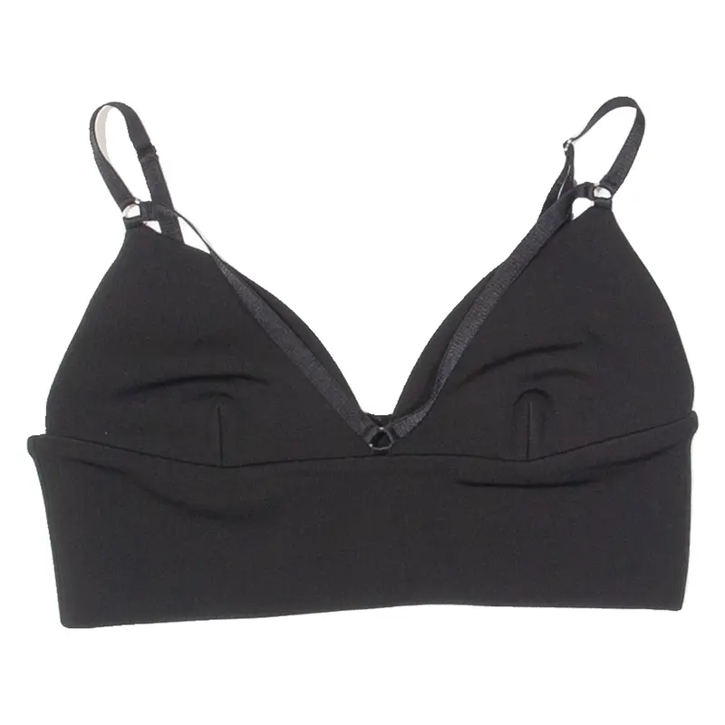 ALEXANDER WANG Womens Cropped Top Black V-Neck Sleeveless S