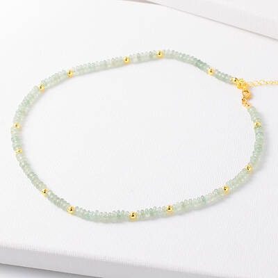 Simple Design Natural Aventurine Beaded Necklaces for Women