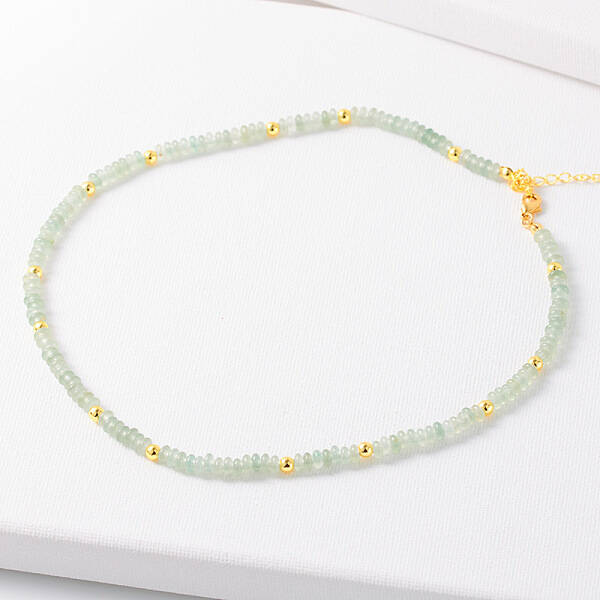 Simple Design Natural Aventurine Beaded Necklaces for Women