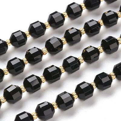Natural Black Onyx Beads Strands