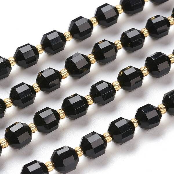 Natural Black Onyx Beads Strands