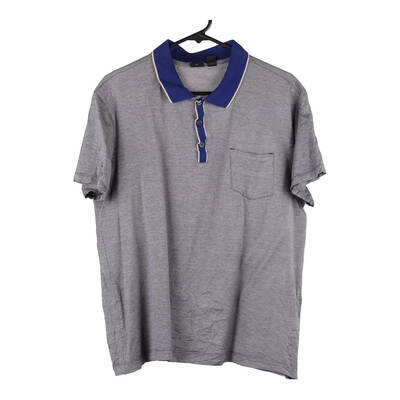 Boss Polo Shirt - Large Blue Cotton
