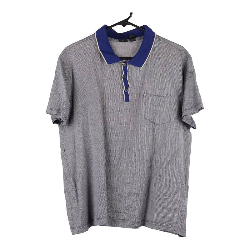 Boss Polo Shirt - Large Blue Cotton