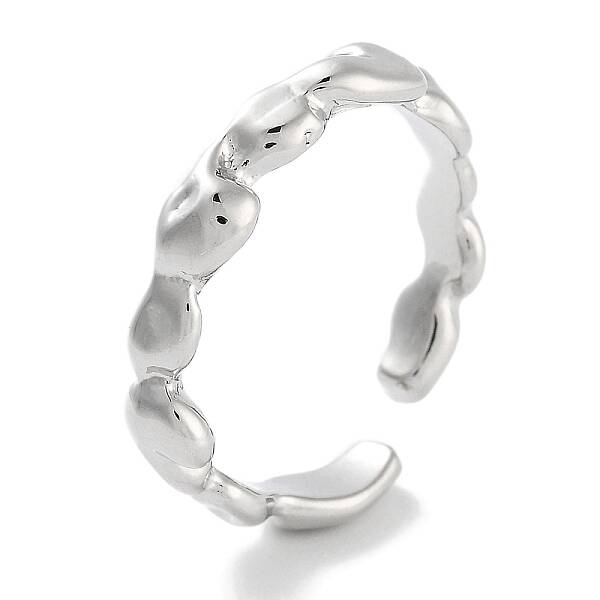 Rack Plating Brass Open Cuff Rings for Women