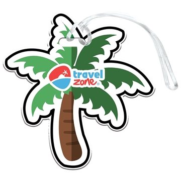 250 Customized Palm Tree Luggage Tag - Styrene & USA Made