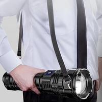 Portable Ultra-bright LED Flashlight, Rechargeable Powerful Flashlights, Handheld LED Flashlight, Zoomable Cob Tail Lamp, Id...