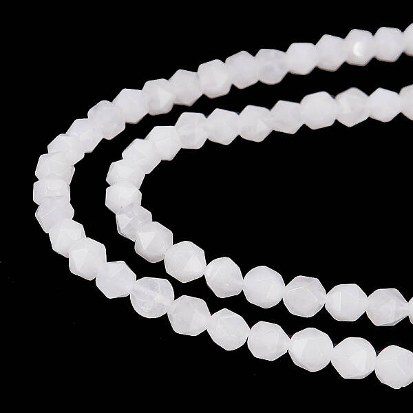 2 Strands Natural White Agate Beads Strands