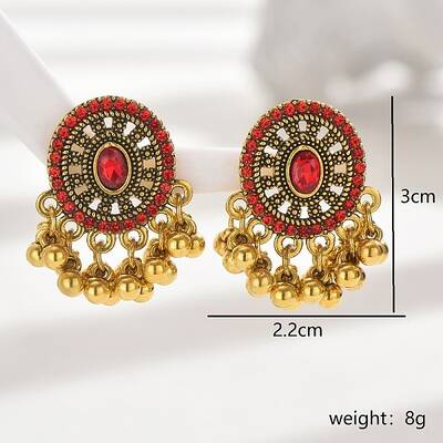 Bohemia Style Holiday Zinc Alloy Tassel Dangle Earrings for Women