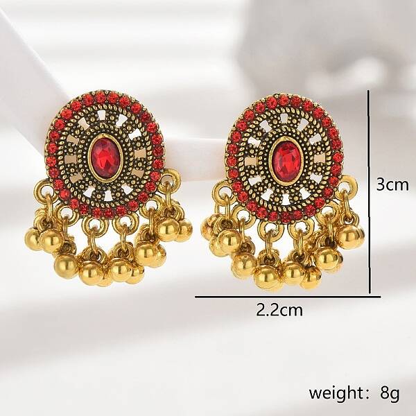 Bohemia Style Holiday Zinc Alloy Tassel Dangle Earrings for Women