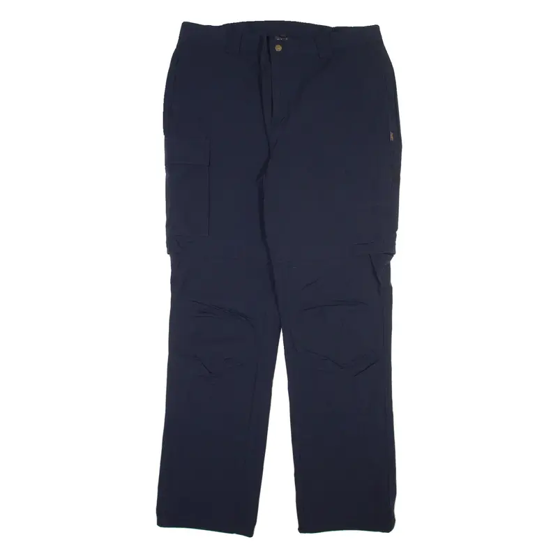 RUKKA Detachable Legs Mens Trousers Blue Relaxed Straight Nylon W34 L32