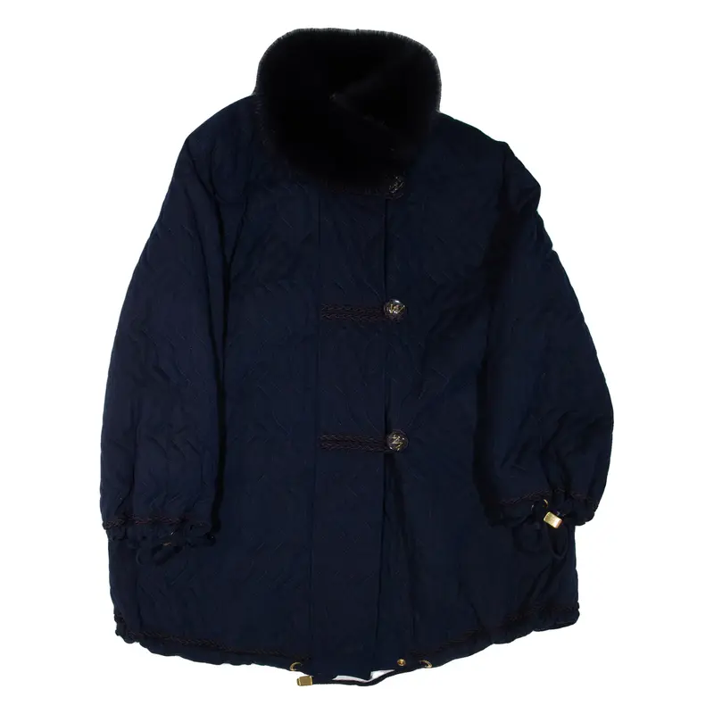 MAZZI Womens Jacket Blue Wool XL