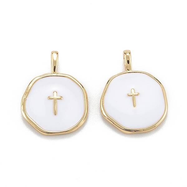 Brass Enamel Pendants