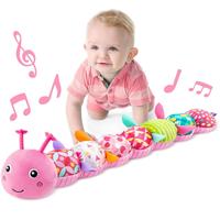 Soft Stuffed Caterpillars Musical Toy, 1 Count Baby Infant Musical Stuffed Soft Animal Toy, Birthday Gift for Baby Girl & Boy...