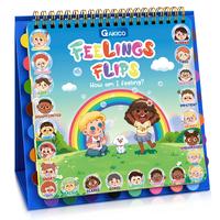 Feelings and Emotions Book for Young learners,22 Moods/Emotions,Understanding Emotions Toys,Social Emotional Flipbook,ADHD & ...