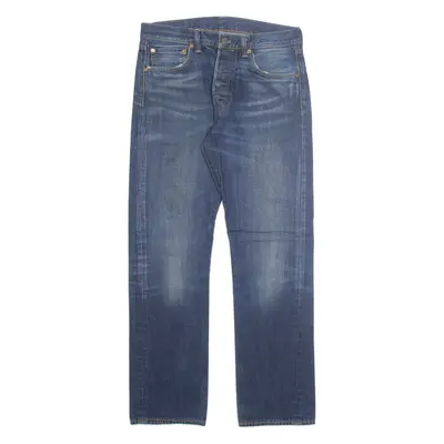 LEVI'S 501 Jeans Mens Blue Regular Straight Stone Wash W32 L32