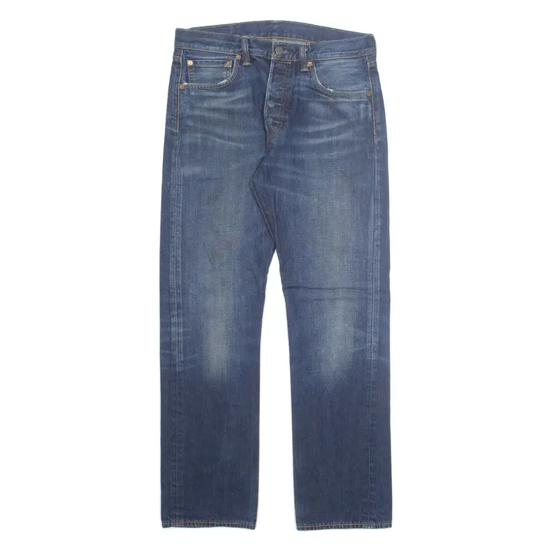LEVI'S 501 Jeans Mens Blue Regular Straight Stone Wash W32 L32