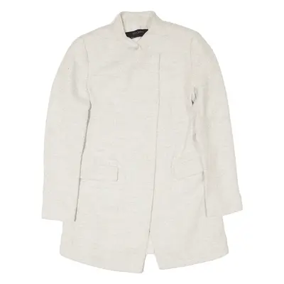 ZARA Basic Jacket Cream Womens M