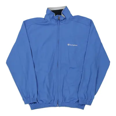 Age 13-14 Champion Track Jacket - Large Blue Polyester