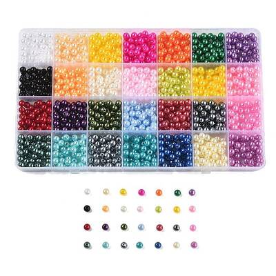 DIY Acrylic & PP Plastic Pearl Beads Jewelry Making Finding Kit