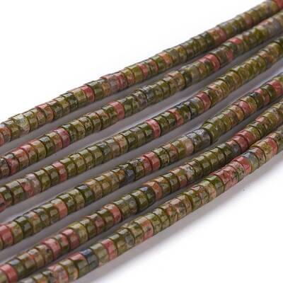 Natural Unakite Beads Strands