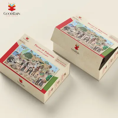 GoodRain Publishing Pieces of Palestine PUZZLE (500 PCS) - Original Game with Unique Design and Packaging