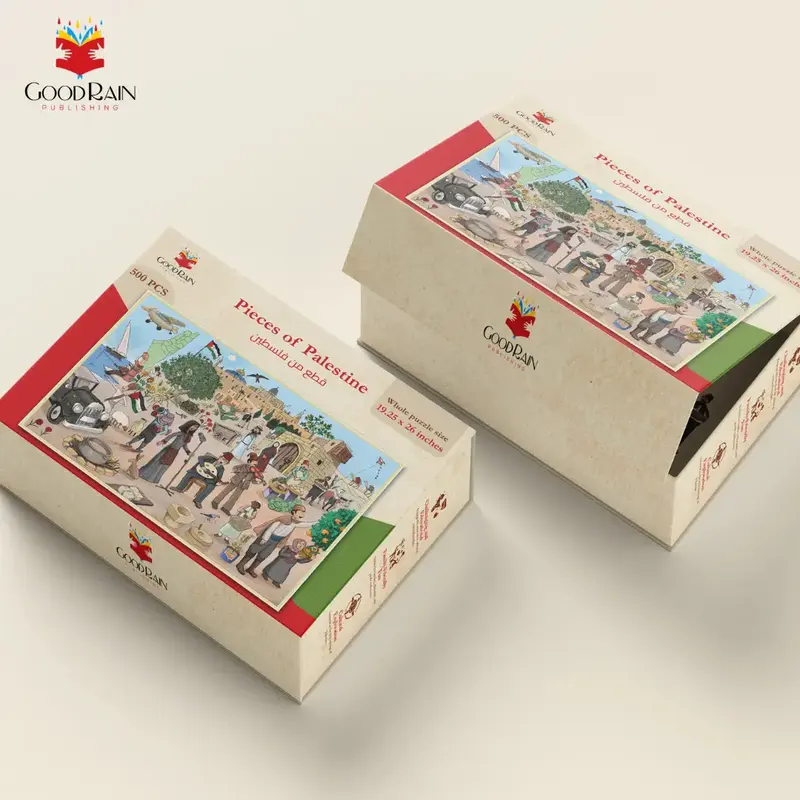 GoodRain Publishing Pieces of Palestine PUZZLE (500 PCS) - Original Game with Unique Design and Packaging