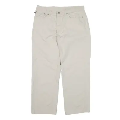 RALPH LAUREN Jeans Cream Denim Relaxed Straight Womens W32 L26