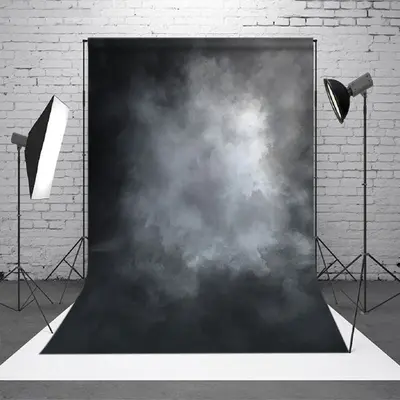 Aperturee White Black Oil Painting Photography Studio Backdrop