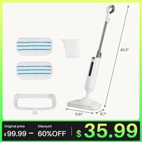 【Deal】Steam Mop for Floor Cleaning,Lightweight FloorCleaner for Hardwood/Tile/Laminate Floors Carpet