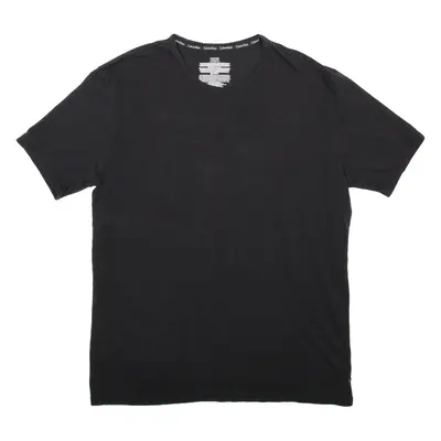 CALVIN KLEIN Mens T-Shirt Black XL