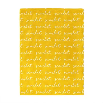 Tiny Writing Personalized Name Blanket For Deco Gift - Aperturee