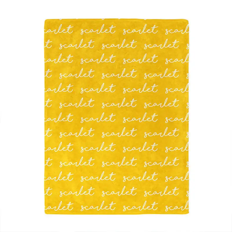 Tiny Writing Personalized Name Blanket For Deco Gift - Aperturee