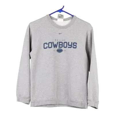 Age 13-14 Dallas Cowboys Nike NFL Sweatshirt - Large Grey Cotton Blend