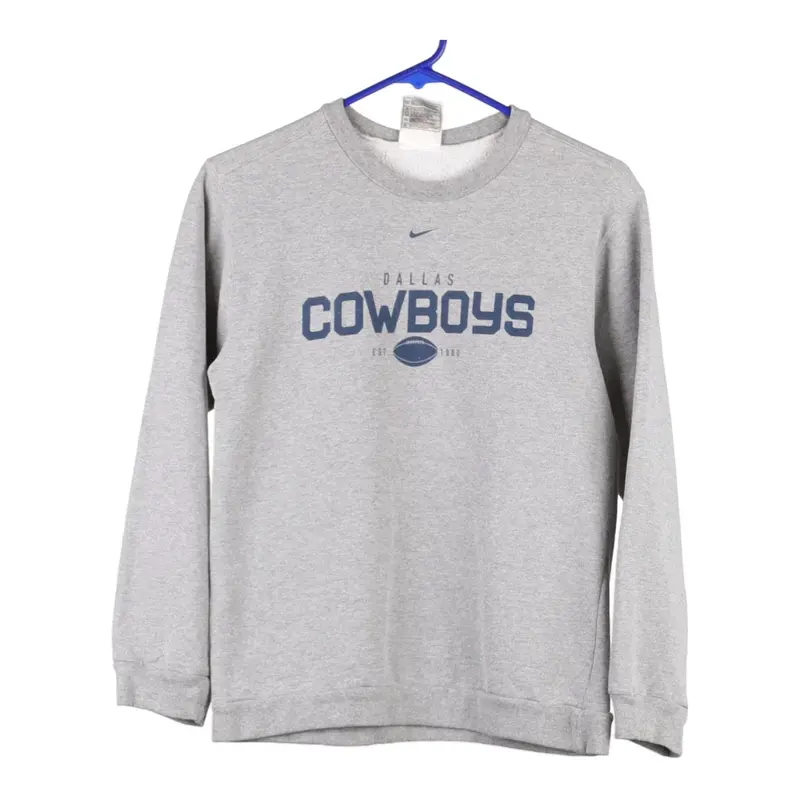 Age 13-14 Dallas Cowboys Nike NFL Sweatshirt - Large Grey Cotton Blend