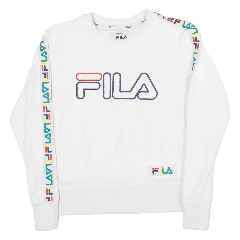 FILA Womens Sweatshirt White XXS