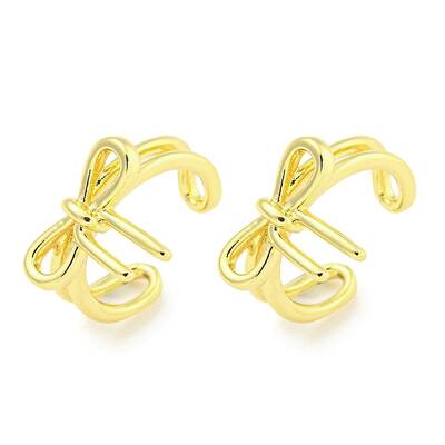 Brass Cuff Earrings for Women