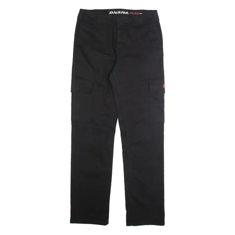 DICKIES Cargo Mens Trousers Black Regular Straight W30 L31