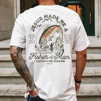 [Saleup to 75%] Christian Shirts for Men Christian T-Shirt, Fisher of Men Christian T-Shirt, Gift for Men Christian Gifts Bib...