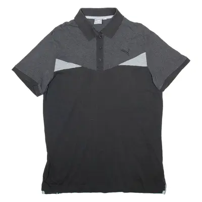 PUMA Mens Polo Shirt Black L