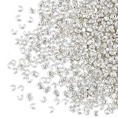 400Pcs Brass Crimp Beads Covers