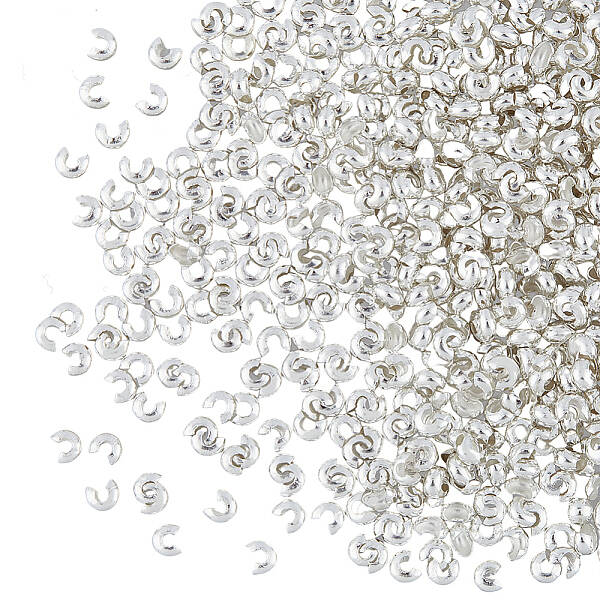 400Pcs Brass Crimp Beads Covers