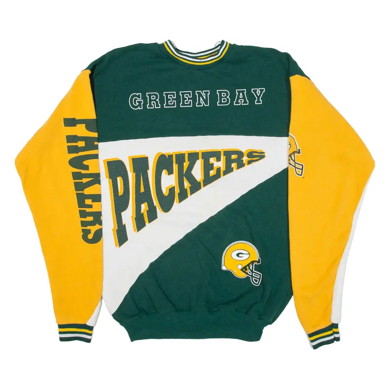 BULLFROG Green Bay Packers Boys Sweatshirt Green 90s USA XL