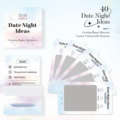 Black Friday--Date Night Idea Cards, Scratch Card Box, 40 Date Ideas, Couple's Games, Game Cards, Date Gifts, Valentine's Day...