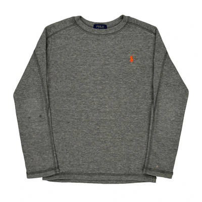 Age 6 Polo By Ralph Lauren Long Sleeve T-Shirt - Small Grey Cotton